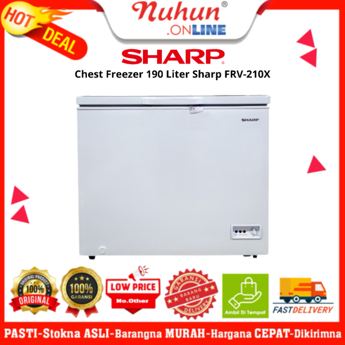 Sharp Chest Freezer 190 Liter FRV-210X