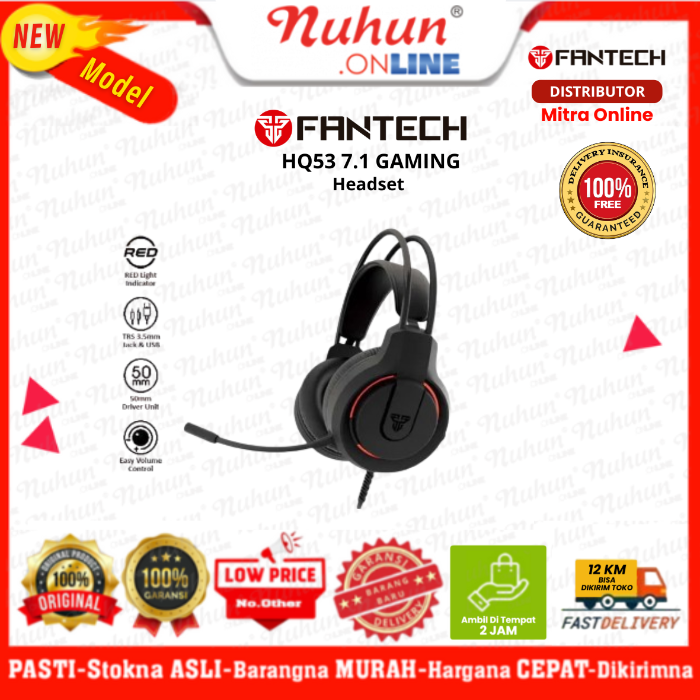 Fantech Headset Gaming HQ53 7.1