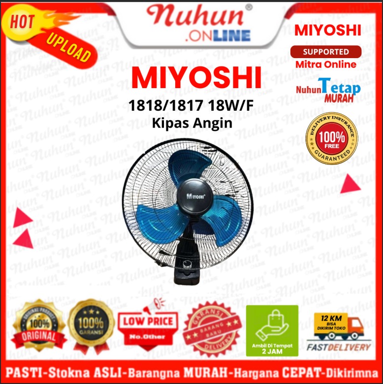 MIYOSHI Kipas Angin 1818/1817 18W/F