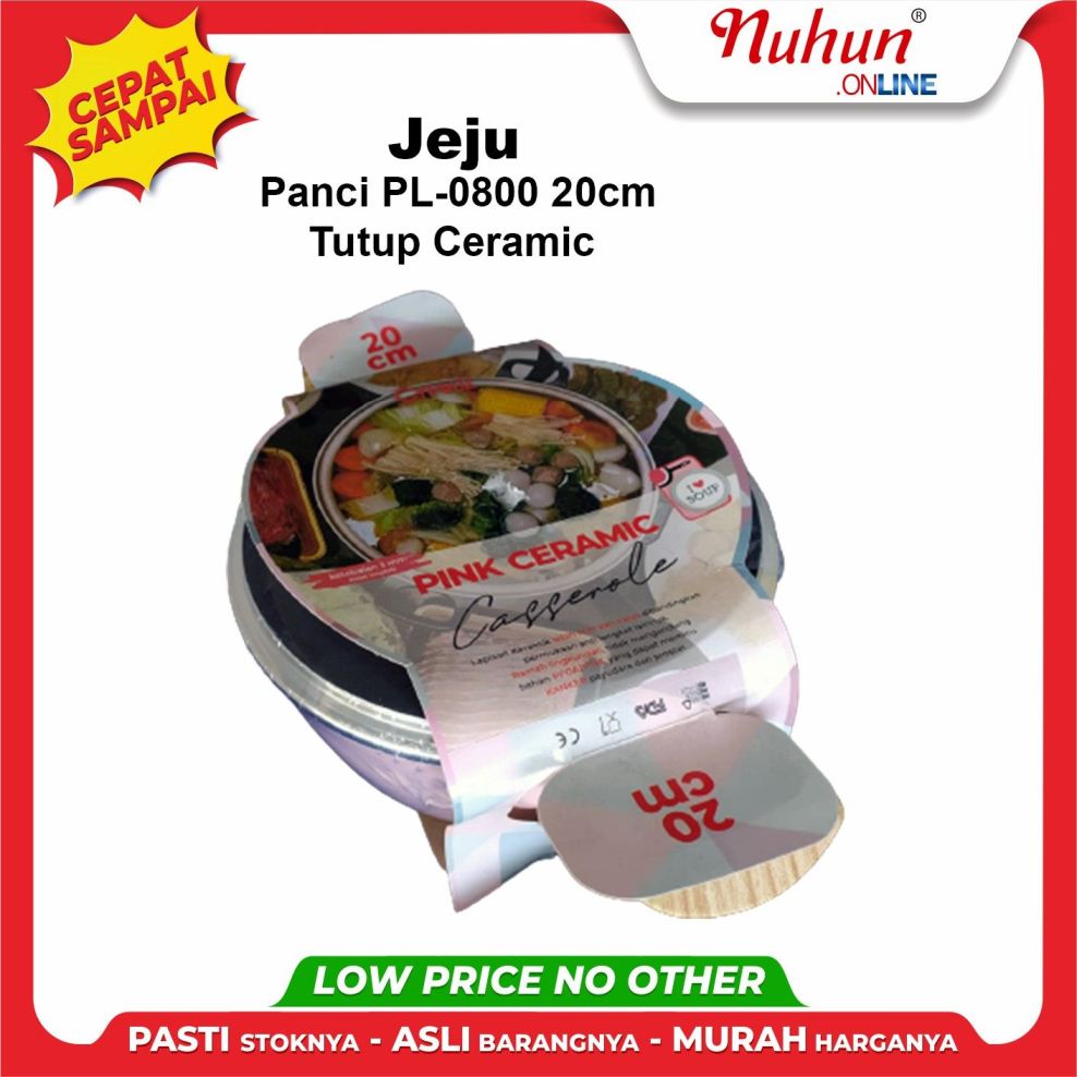 JEJU Panci + Tutup Ceramic PL-0800 20cm