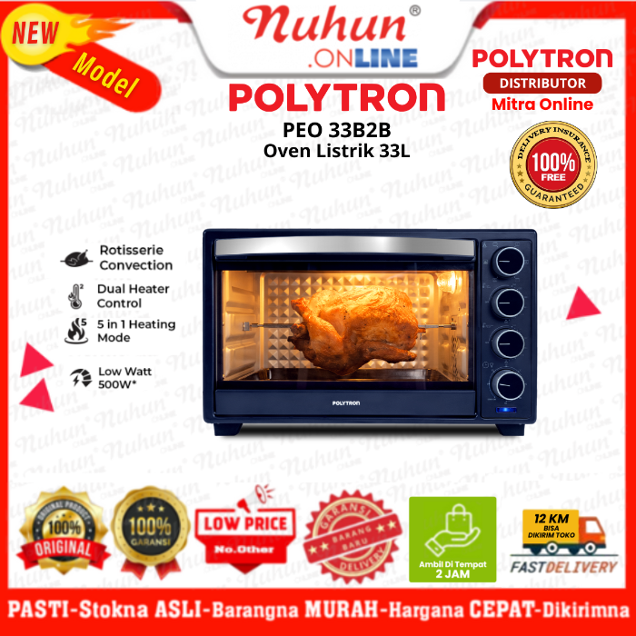 Polytron Oven Listrik PEO 33B2B 33 Liter