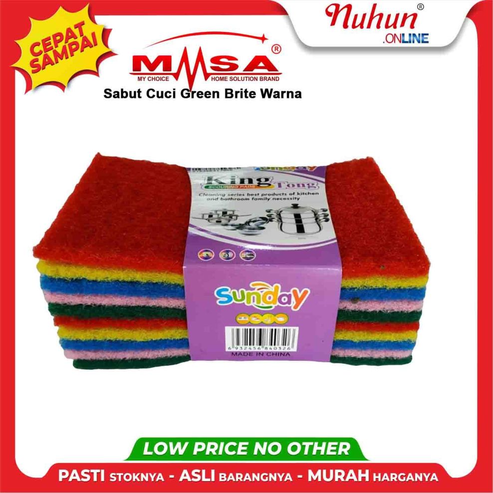 MSA Sabut Cuci Green Brite Warna