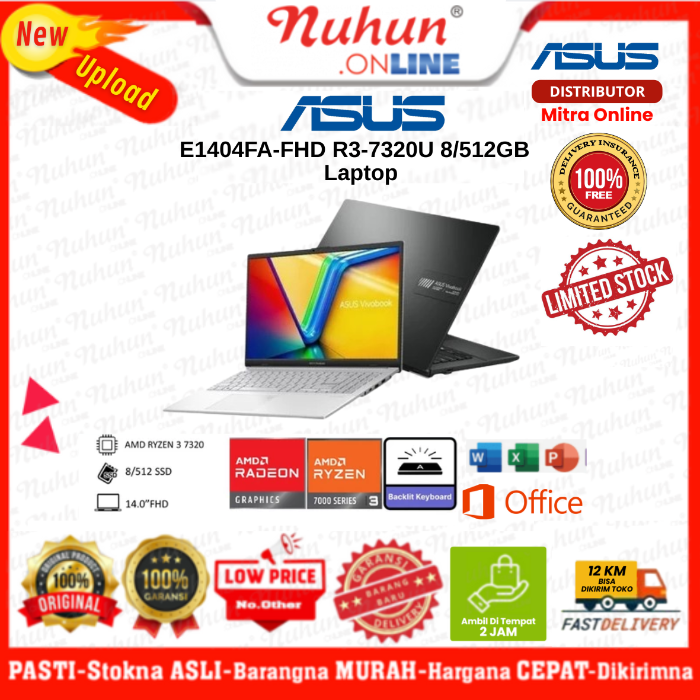 Asus Laptop E1404FA-FHD R3-7320U 8/512 GB