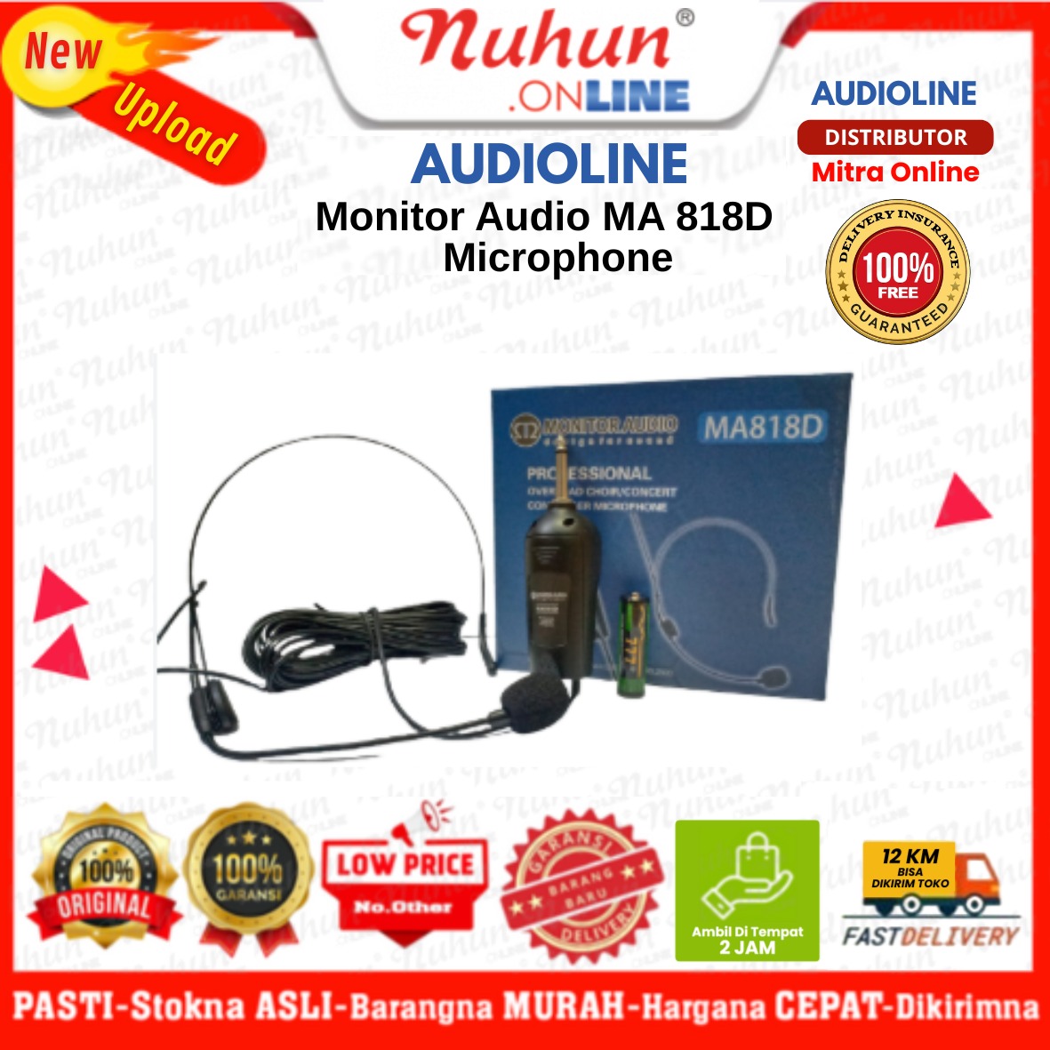 Audioline Microphone Monitor Audio MA 818D
