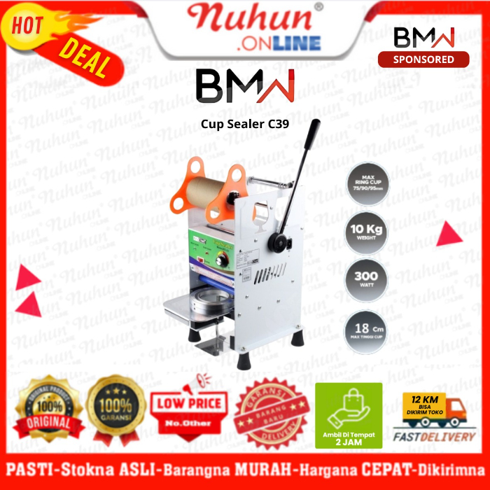 BMW Cup Sealer C39 Semi Auto Tea Cup Sealing Machine
