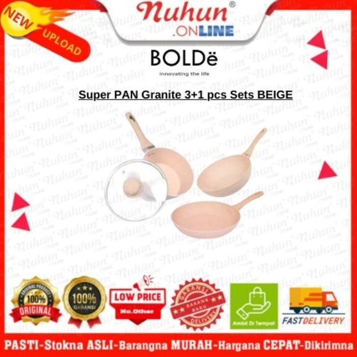 Bolde Super PAN Granite 3+1 pcs Sets BEIGE