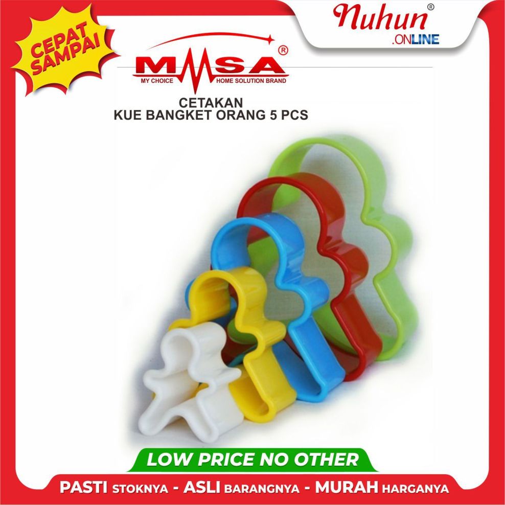 MSA Cetakan Kue Bangket Orang 5pcs