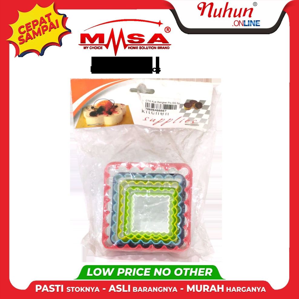 MSA Cetakan Kue Bangket Segi 5pcs