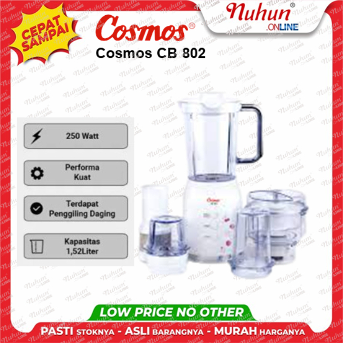 Cosmos Blender CB-802 / 802CB Original Kualitas Terjamin