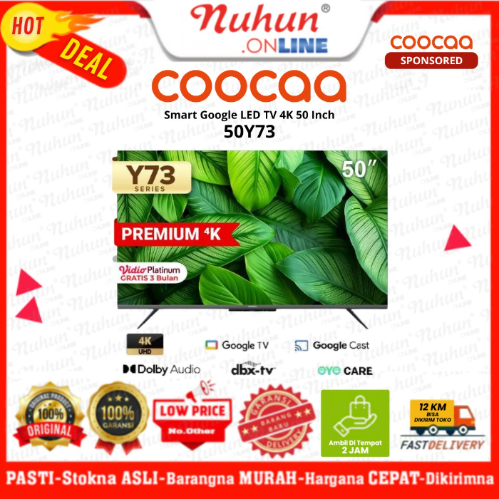 Coocaa Smart Google TV 4K 50Y73 50 Inch