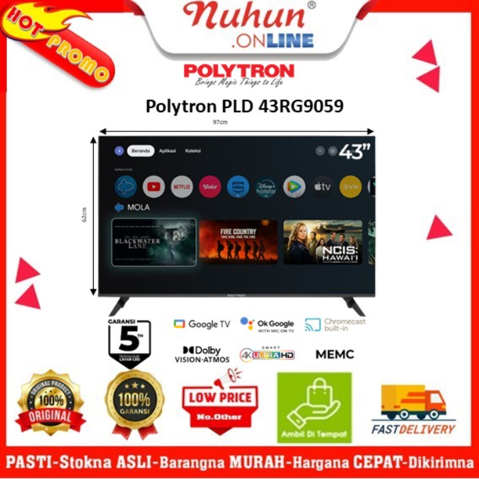 Polytron Digital Google Tv PLD-43RG9059