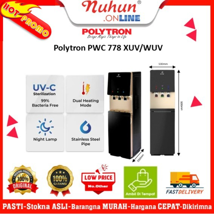 Polytron Dispenser Galon Bawah  PWC 778 LX