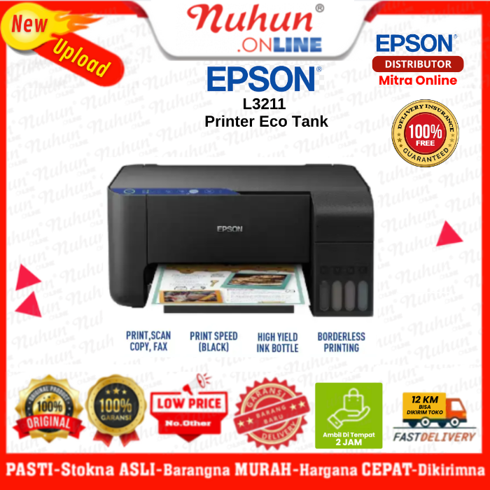 Epson Printer Eco Tank L3211 All In One Tank Printer
