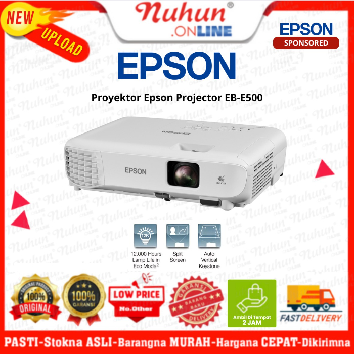 Epson Projector EB--E500 XGA 3LCD