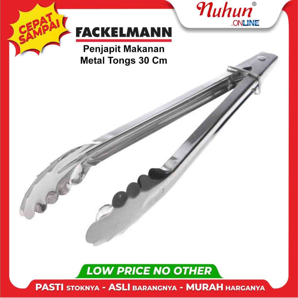 Fackelmann Jepitan Makan Metal Tongs 30cm