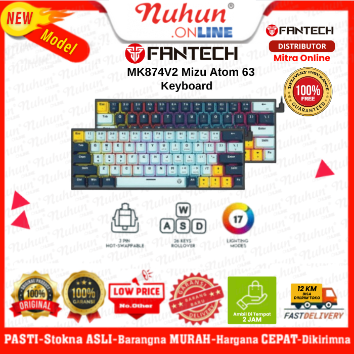 Fantech Keyboard MK874V2 Mizu Atom 63