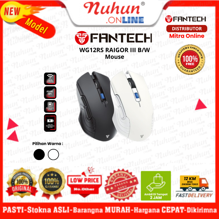 Fantech Mouse Raigor WG12RS III B/W