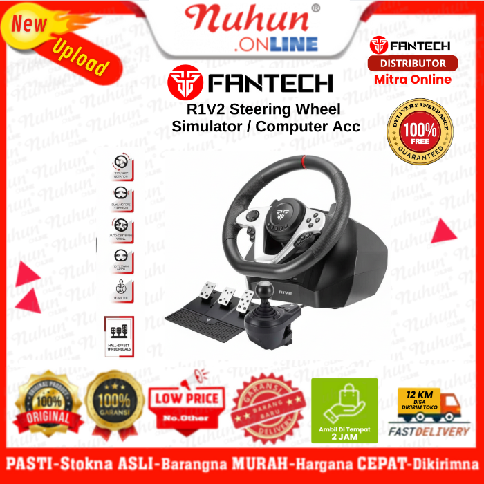 Fantech Simulator Game Racing Wheel R1V2 Steering Wheel