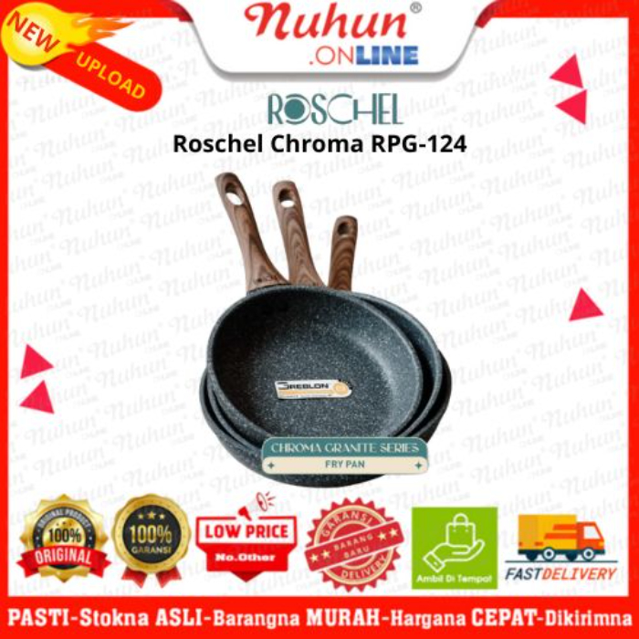 Roschel Chroma Frypan Granite 24cm RPG-124