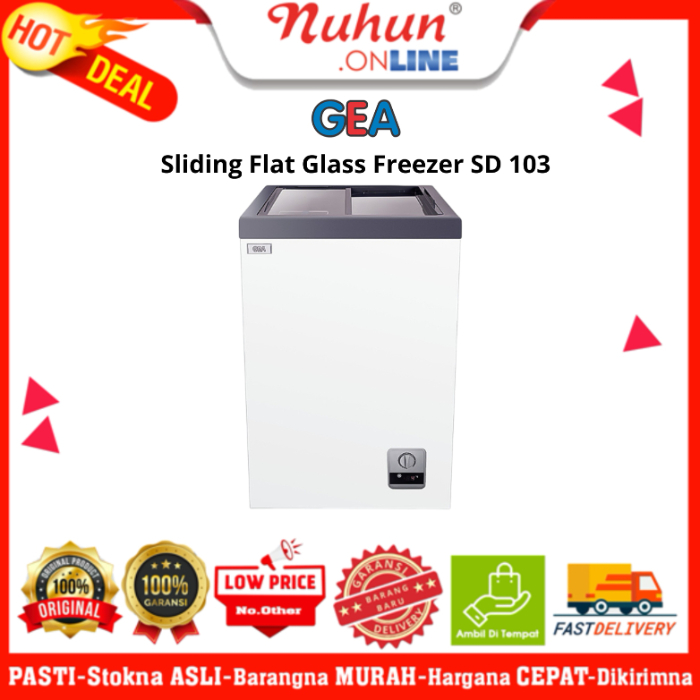 GEA Sliding Flat Glass Freezer SD-103