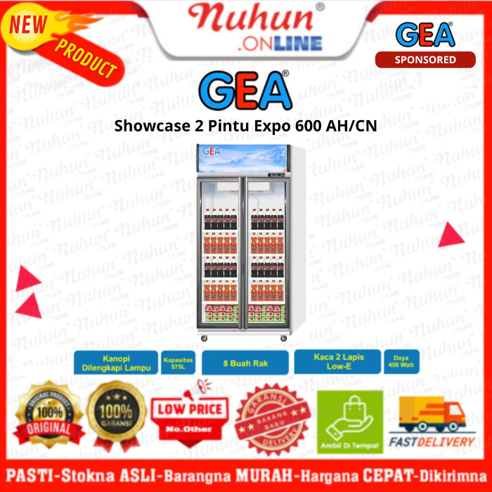 GEA Showcase 2 Pintu Expo 600 AH/CN 600 Liter