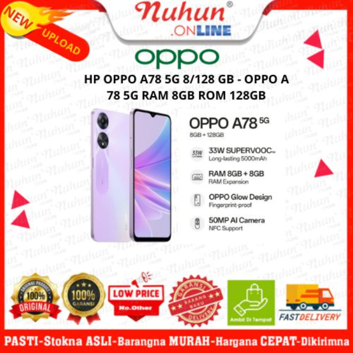 OPPO Handphone  A78 5G 8/128 GB