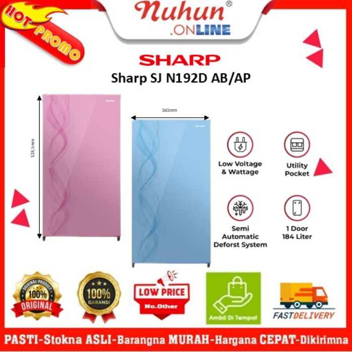 Sharp Kulkas 1 Pintu SJ N192D AB/AP