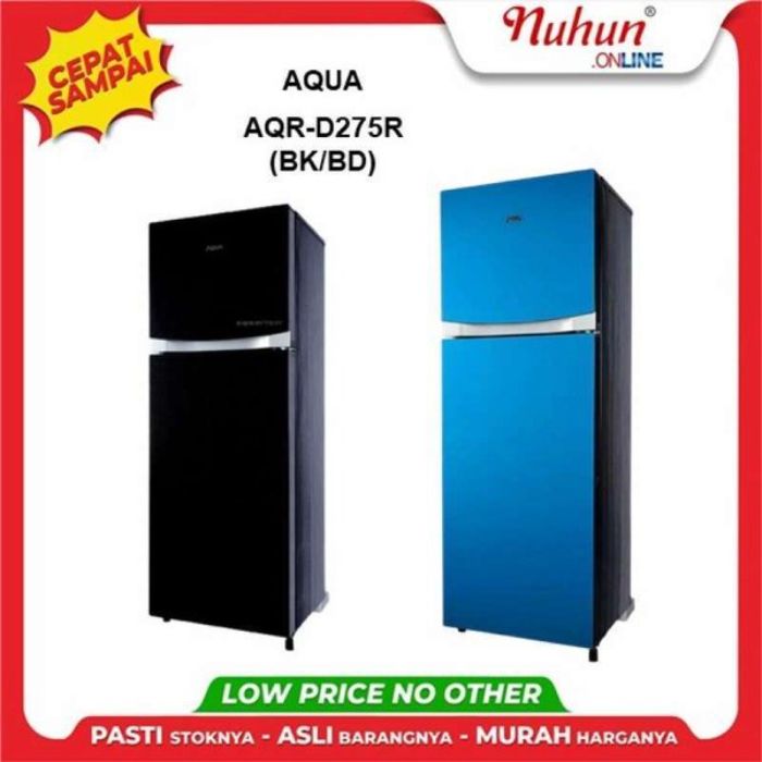 AQUA Kulkas 2 pintu AQR-D275R (BK/BD)