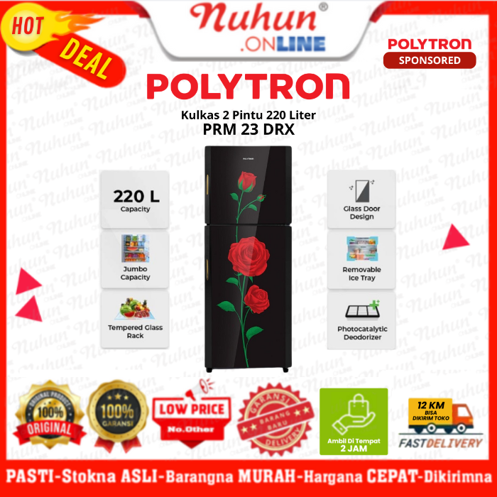 Polytron Kulkas 2 Pintu PRM 23 DRX