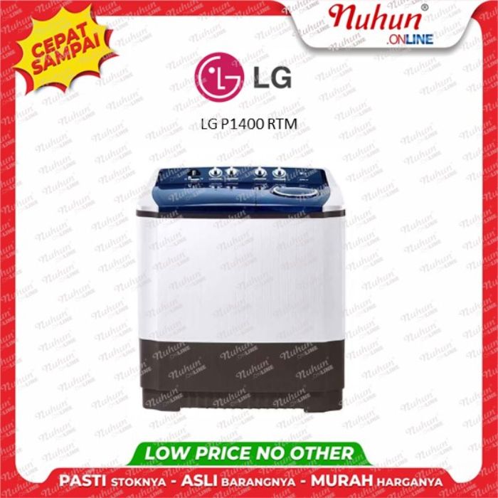 LG Mesin Cuci 2 Tabung P1400 RTM