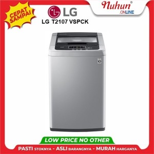 LG Mesin Cuci Top Loading Hemat Listrik 7KG - T2107VSPCK