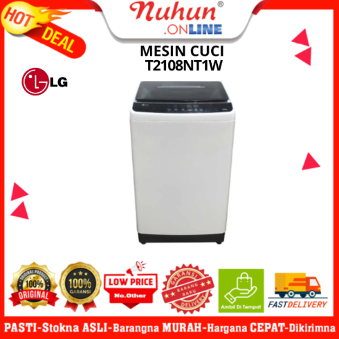 LG Mesin Cuci 1 tabung T2108NT1W 8kg