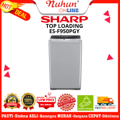 Sharp Mesin Cuci 1 Tabung ES-F950P  GY