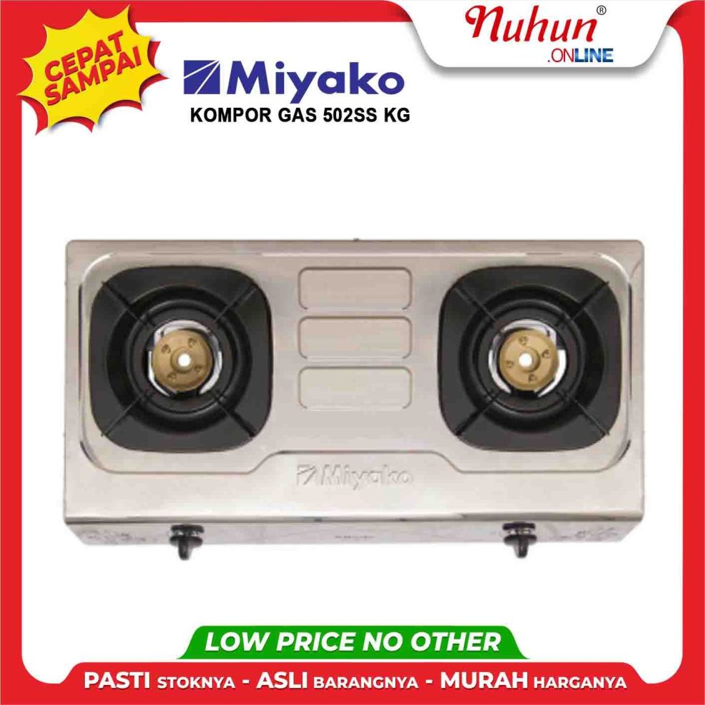 Miyako Kompor Gas 2 Tungku 502SS KG