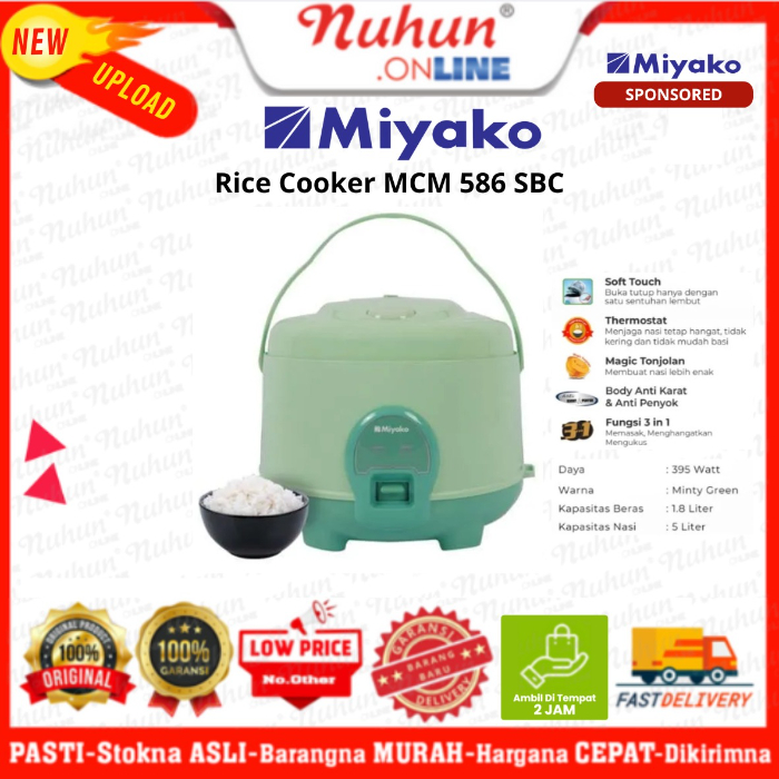 Miyako Rice Cooker MCM-586 SBC 1.8 Liter