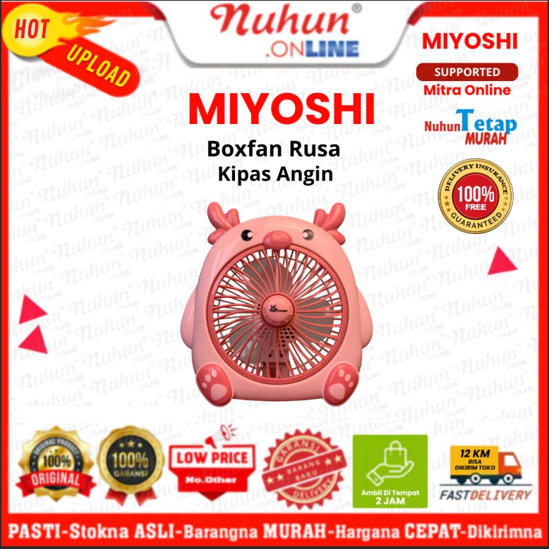 MIYOSHI Kipas Angin Boxfan Rusa