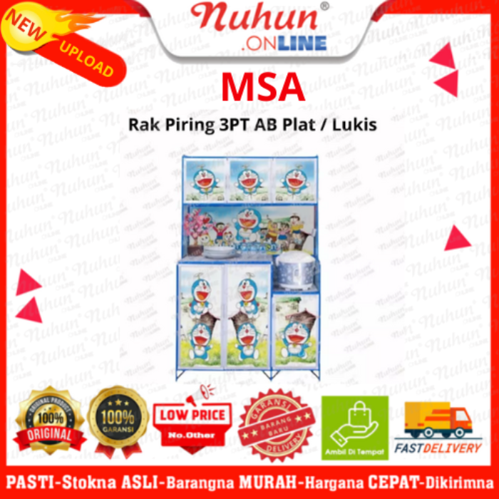MSA Rak Piring 3PT AB Plat / Lukis