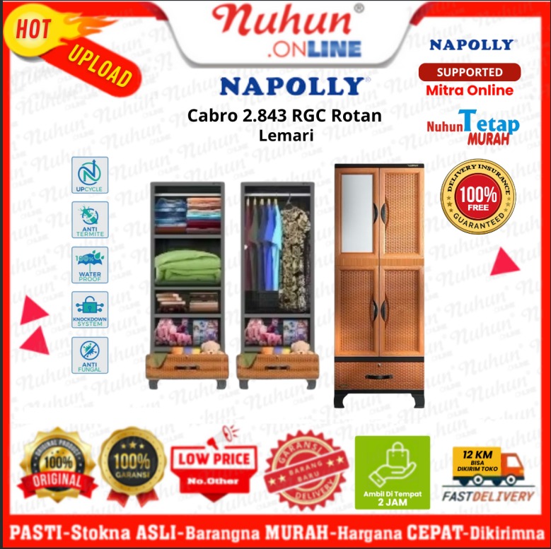 NAPOLLY Lemari Cabro 2.843 RGC Rotan
