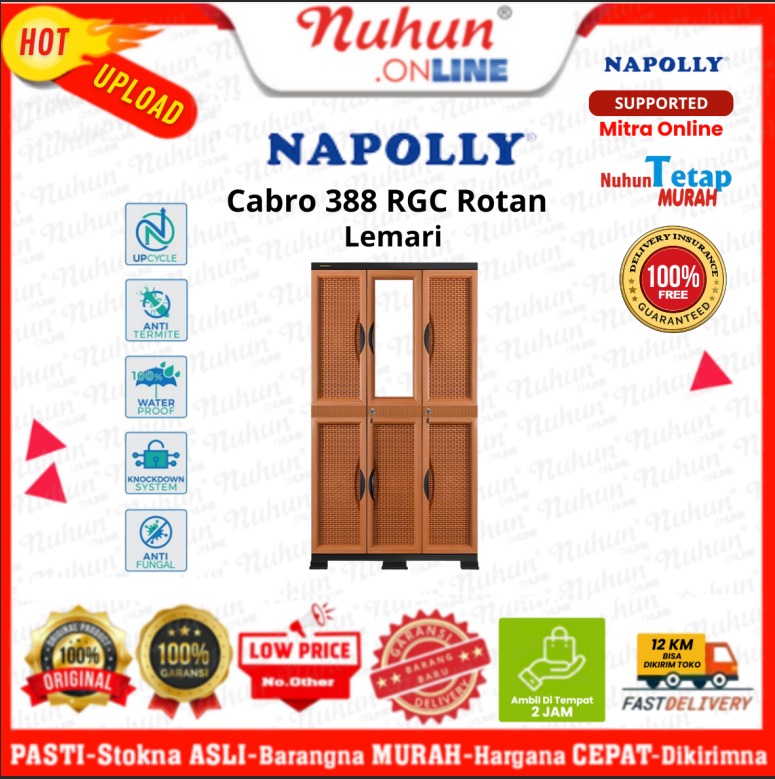 NAPOLLY Lemari Cabro 388 RGC Rotan