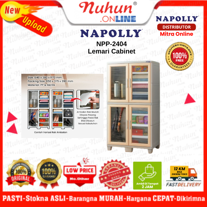 Napolly Lemari Susun Pakaian Cabinet NPP 2404