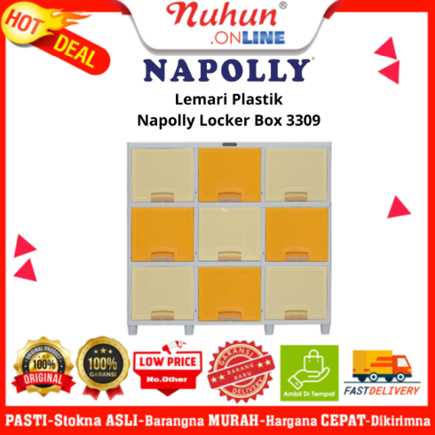 Napolly Lemari Plastik Locker BOX 3309