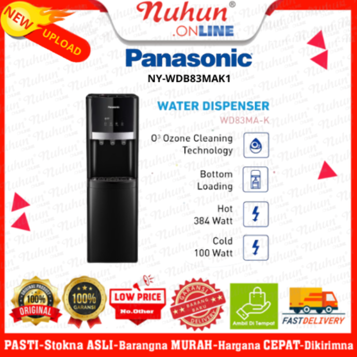 Panasonic Water Dispenser Bottom NY-WDB83MAK1 Loading - Black
