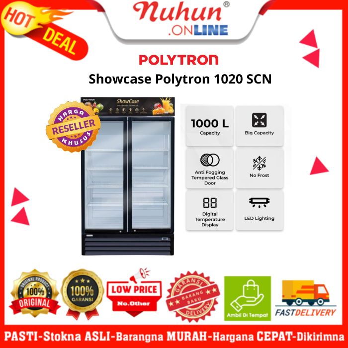 Polytron Showcase SCN 1020 -8 Rak Dengan Kapasitas Luas Dan Desain Elegan