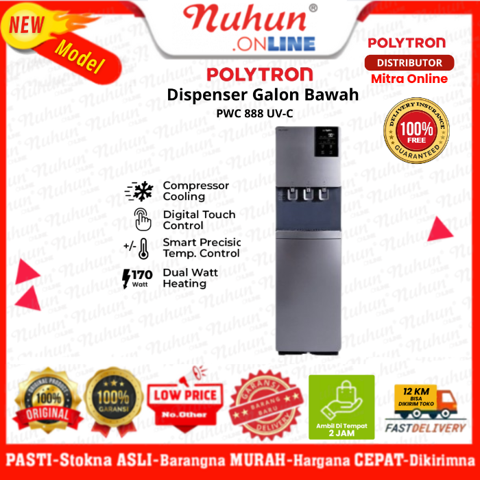 Polytron Dispenser Galon Bawah PWC 888 UV-C