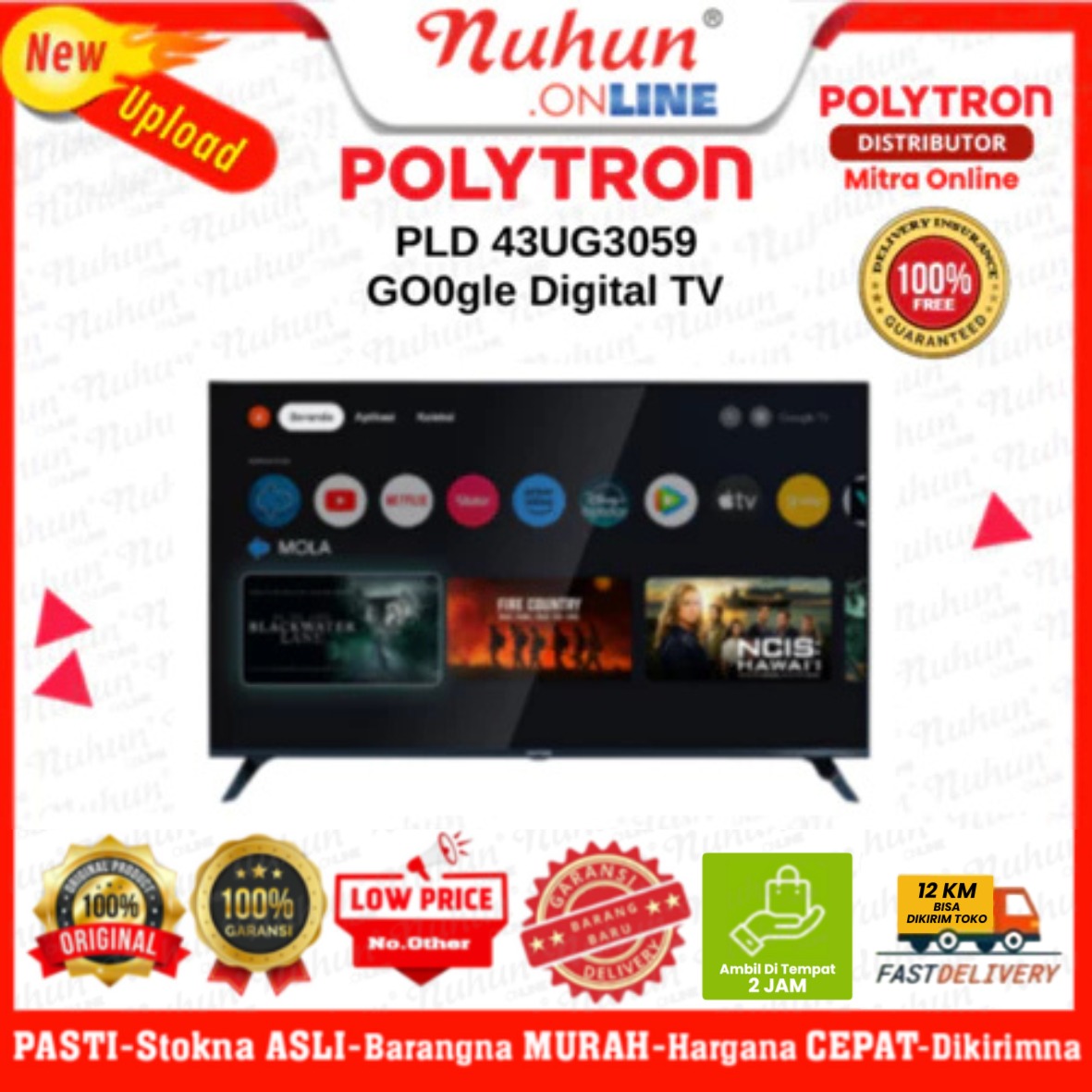 Polytron G0ogle Digital TV 43" PLD 43UG3059