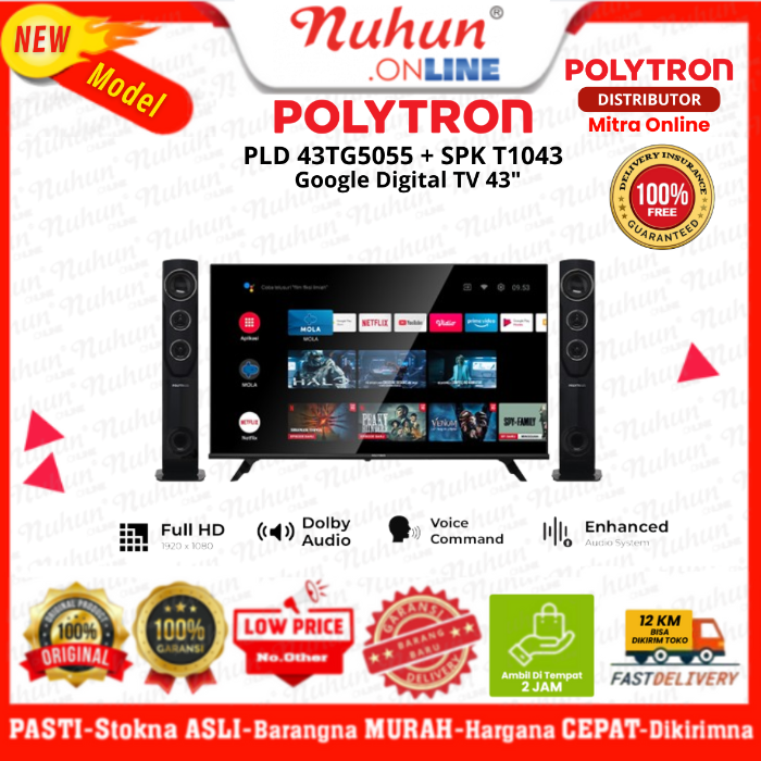 Polytron Google Digital TV 43" PLD 43TG5055