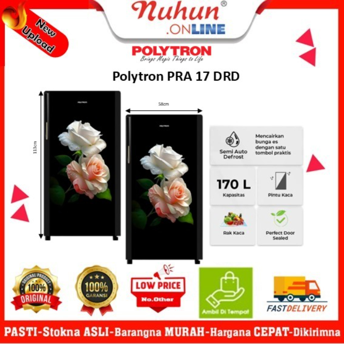 Polytron Kulkas 1 Pintu PRA 17DRD 170 Liter