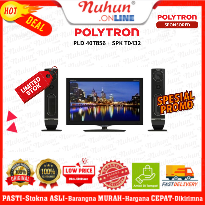 Polytron Led TV PLD 40T856 + SPK T0432