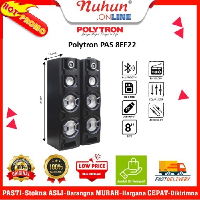 Polytron Speaker Bluetooth Aktif PAS 8EF22