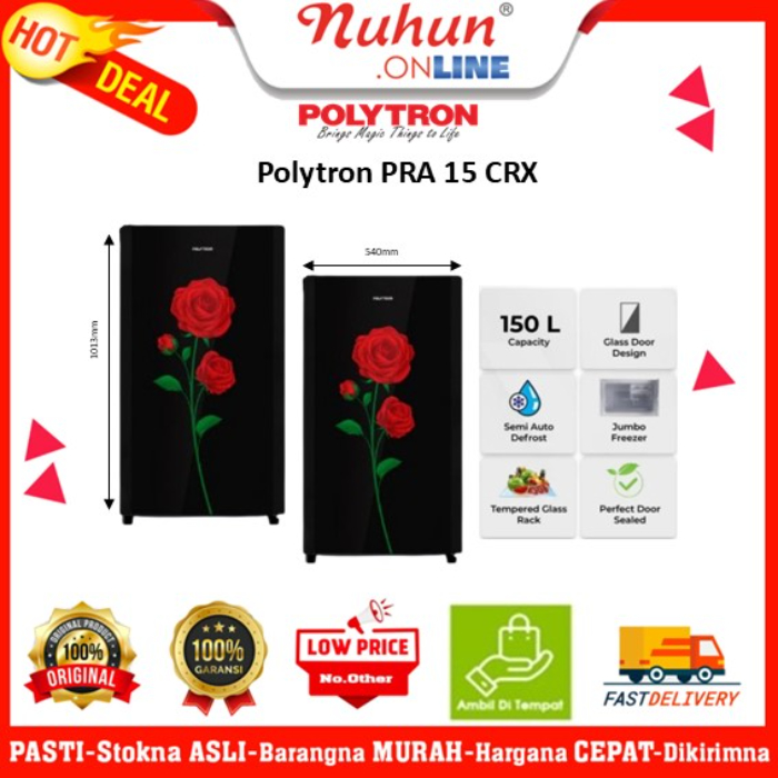 Polytron Kulkas 1 Pintu PRA 15 CRX